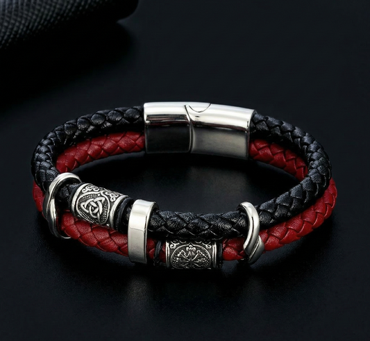 Viking Bracelet Genuine Leather