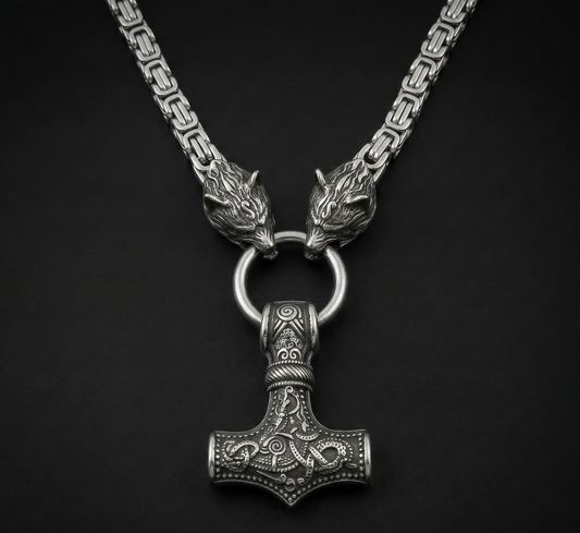 Viking Wolf Hammer Mjölnir