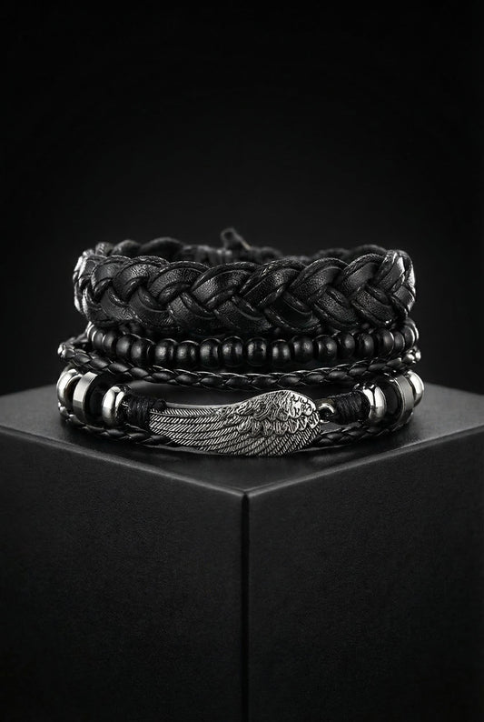 Valkyrie's Wing - High Quality Leather Bracelet