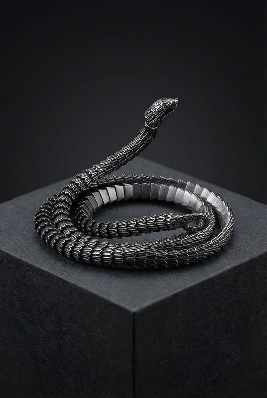 Helvenom - Stainless Steel Serpent Necklace