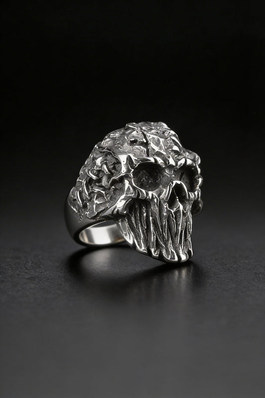 Baldur's Remains - Titanium Skull Ring