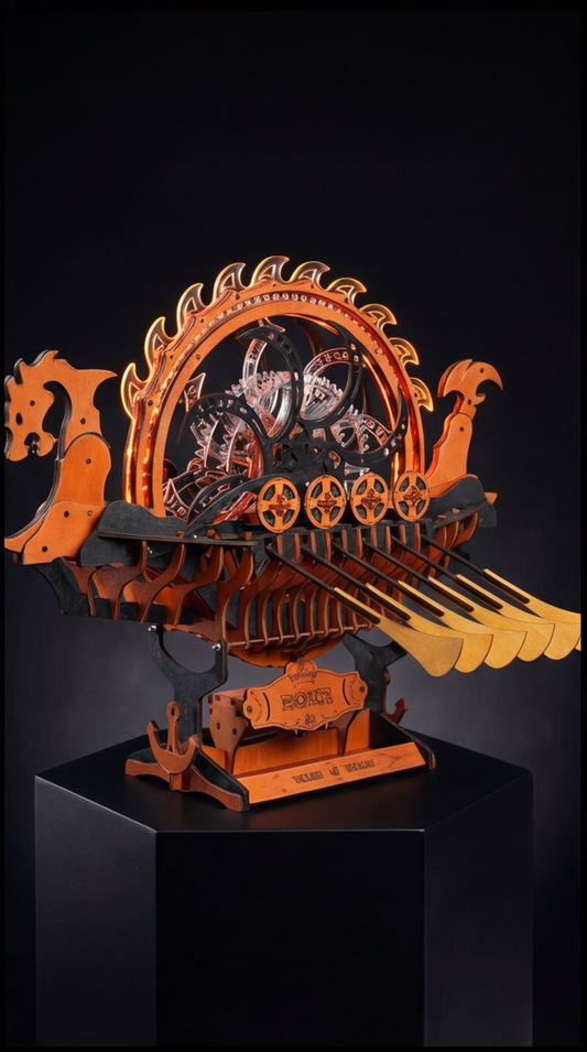 Skíðblaðnir  - Hand-assembled Dragon Ship Puzzle