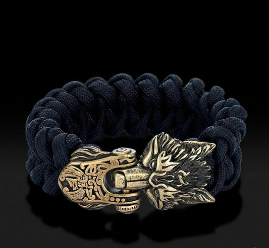 Viking Wolf Rope Bracelet
