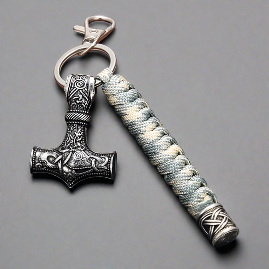 Valhalla Viking Hammer Keychain