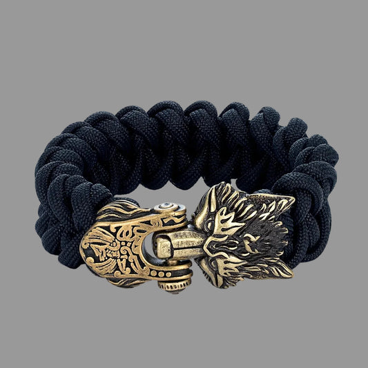 Viking Wolf Rope Bracelet