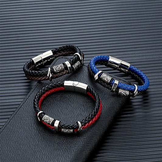 Viking Bracelet Genuine Leather