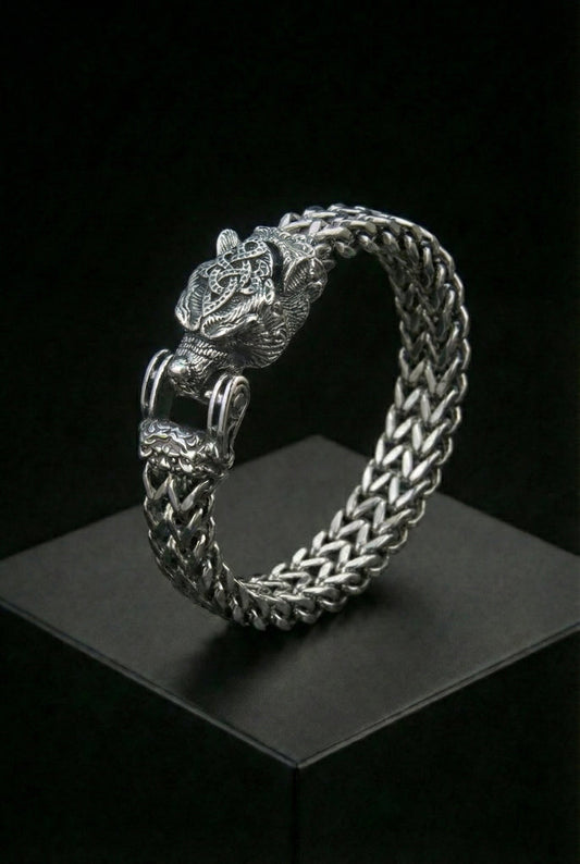 Berserker - Stainless Steel Bear Head Bracelet
