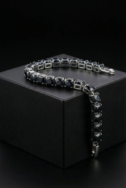 Soulshard Band - Black Inlaid Zircon Copper Bracelet