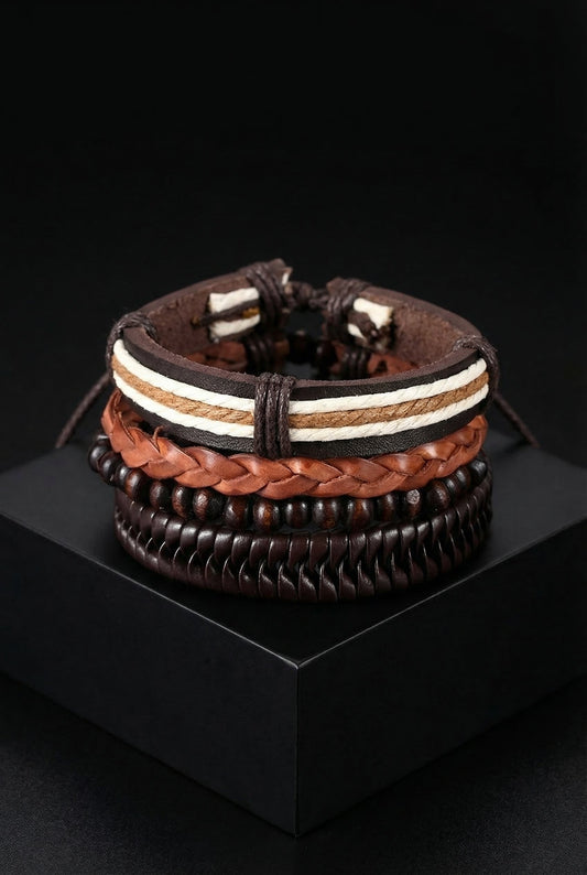 Chariot of Sól Leather Bracelet