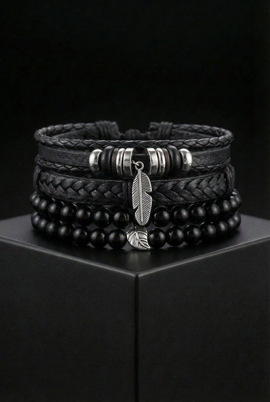 Feather of the Nine Leather Bracelet