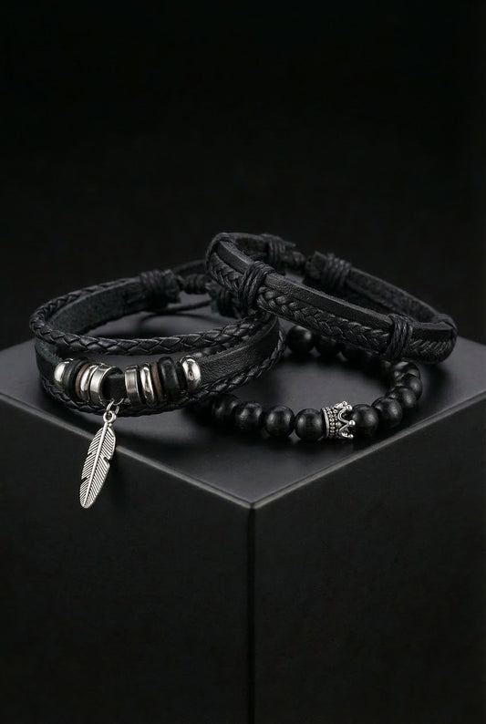 Feather of the Nine Leather Bracelet