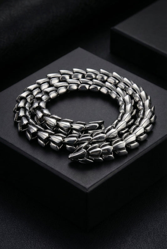 The Midgard Serpent - Stainless Steel Necklace