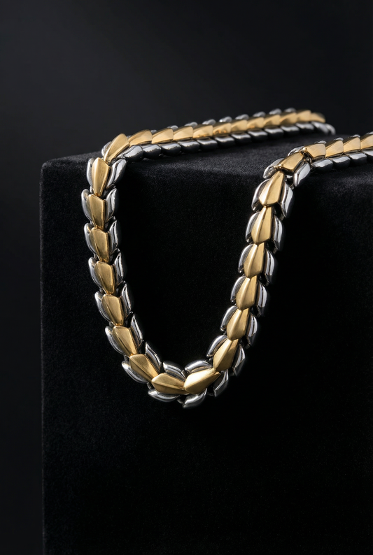 Helvenom - Stainless Steel Serpent Necklace