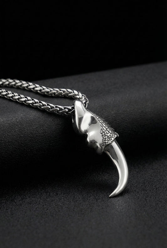 Claw of Greed - Sterling Silver Dragon Claw Necklace