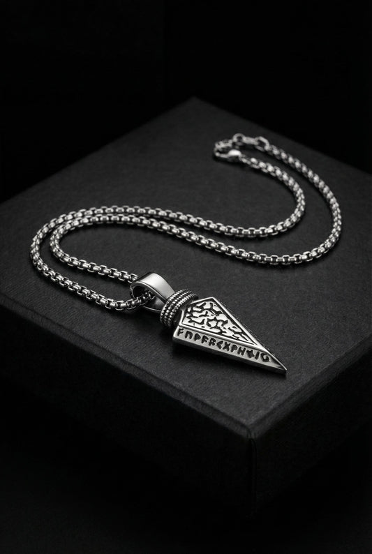 Spear Of Odin  - Stainless Steel Arrow Necklace