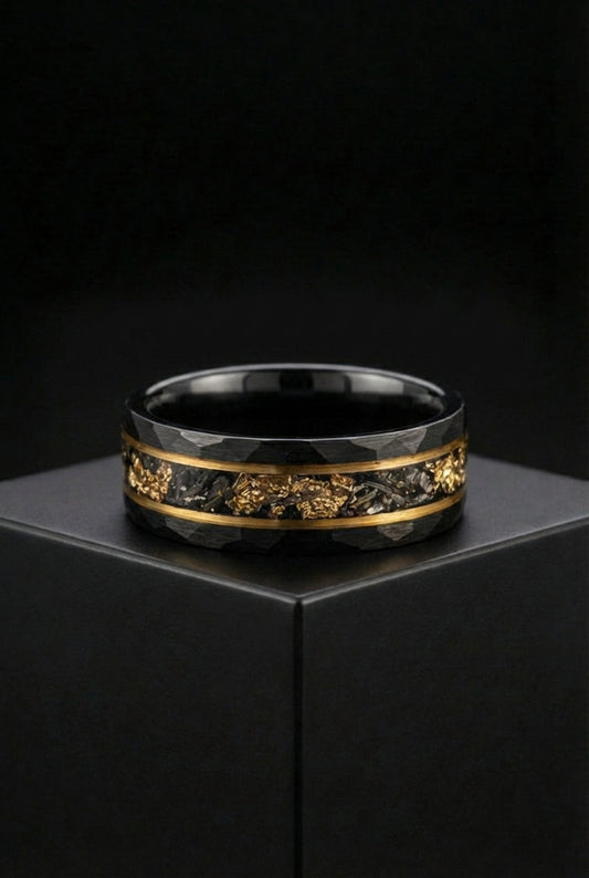 Odin's Royal Armor - Black Tungsten Ring