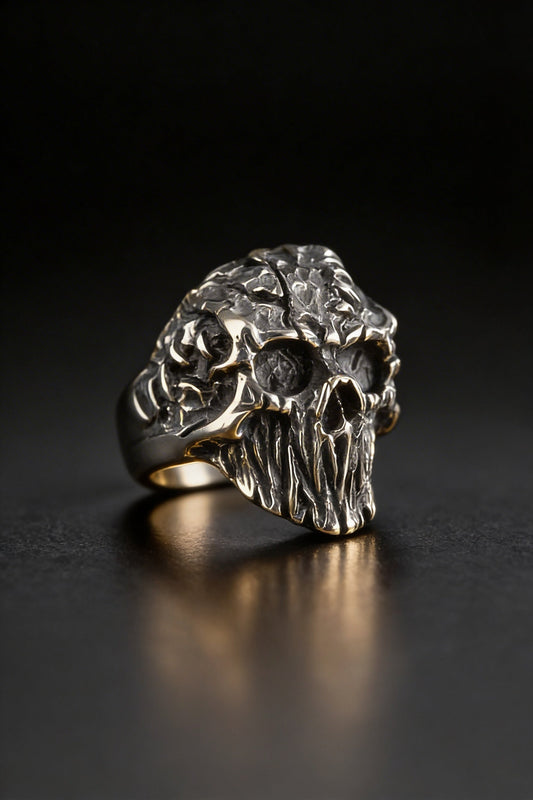 Baldur's Remains - Titanium Skull Ring