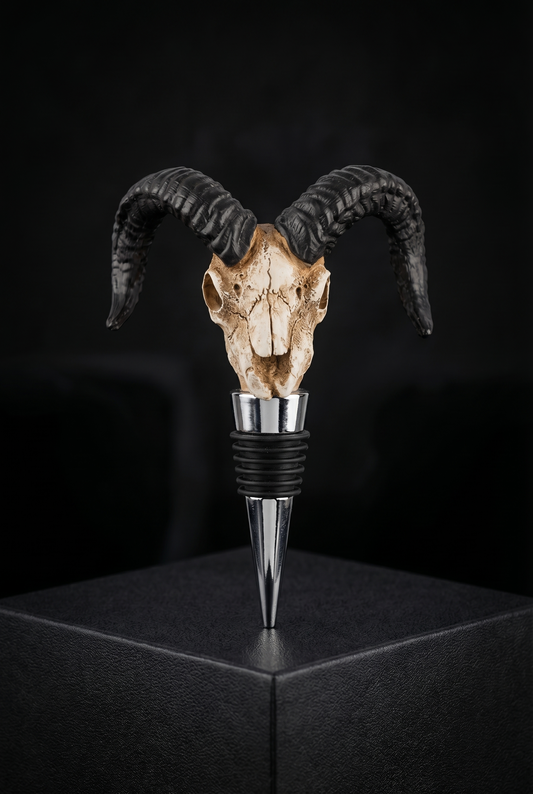 The Skull Of Tanngrisnir - Skull Wine Bottle Stopper