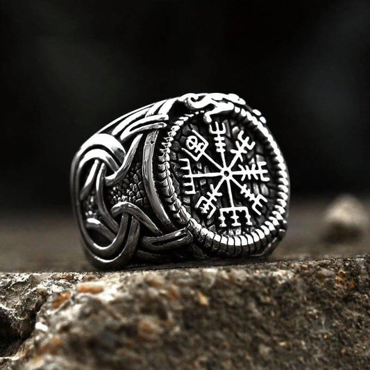 Jörmungandr Compass Ring